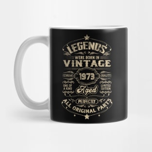 Legends Were Born 1973 50th Birthday Vintage Gift Mug